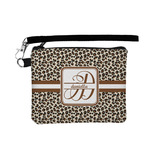 Leopard Print Wristlet ID Case w/ Name and Initial