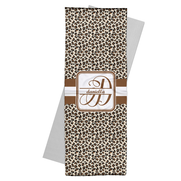 Custom Leopard Print Yoga Mat Towel (Personalized)