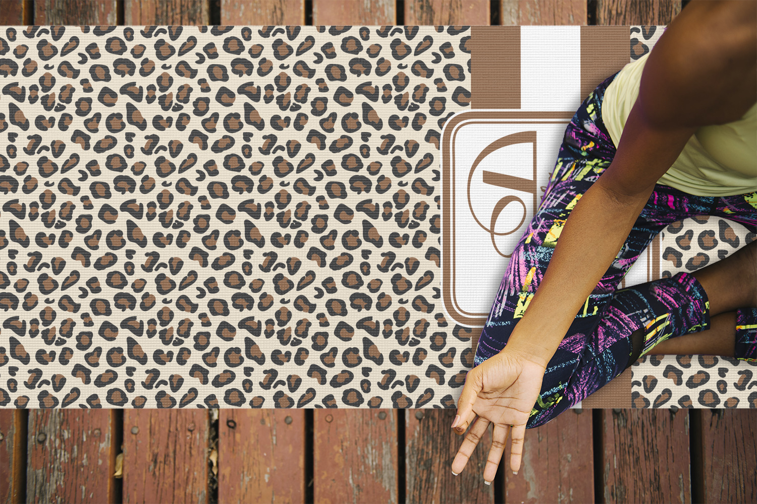 Custom Leopard Print Yoga Mat (Personalized)