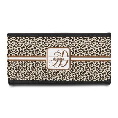 Leopard Print Leatherette Ladies Wallet (Personalized)