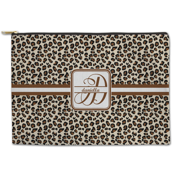 Custom Leopard Print Zipper Pouch (Personalized)