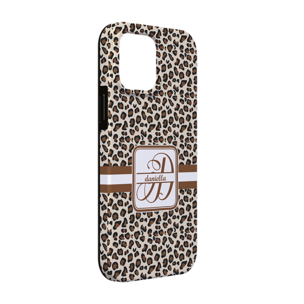 Custom Leopard Print iPhone Case - Rubber Lined - iPhone 13 (Personalized)