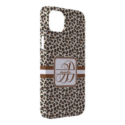 Leopard Print iPhone Case - Plastic - iPhone 14 Plus (Personalized)