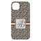 Leopard Print iPhone 14 Plus Case - Back