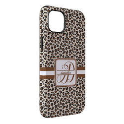 Leopard Print iPhone Case - Rubber Lined - iPhone 14 Plus (Personalized)