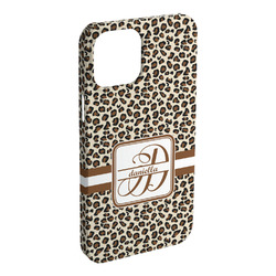 Leopard Print iPhone Case - Plastic - iPhone 15 Pro Max (Personalized)