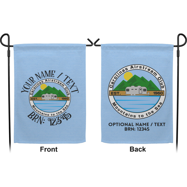 Carolina Airstream Club Garden Flag - Double Sided Front and Back