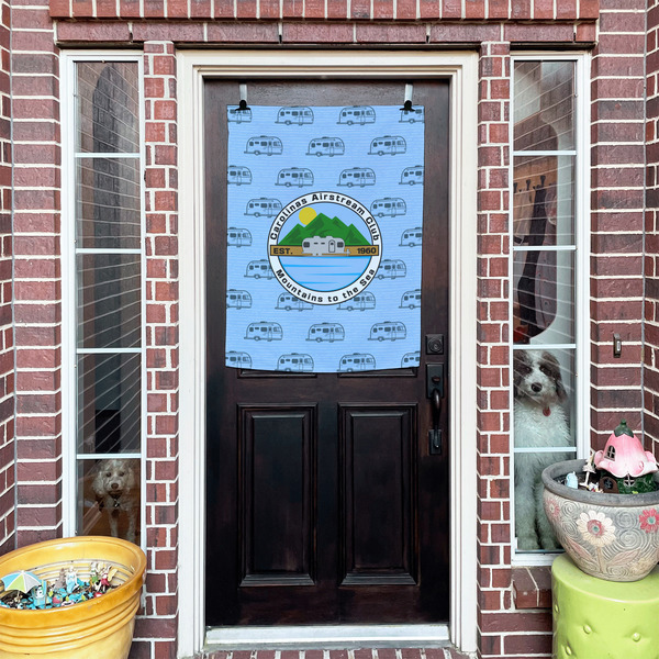 Carolina Airstream Club House Flags - Double Sided - (Over the door) LIFESTYLE