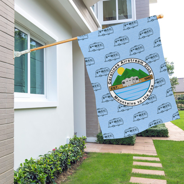 Carolina Airstream Club House Flags - Single Sided - LIFESTYLE