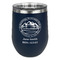 Carolina Airstream Club Stemless Stainless Steel Wine Tumbler - Navy - Single-Sided