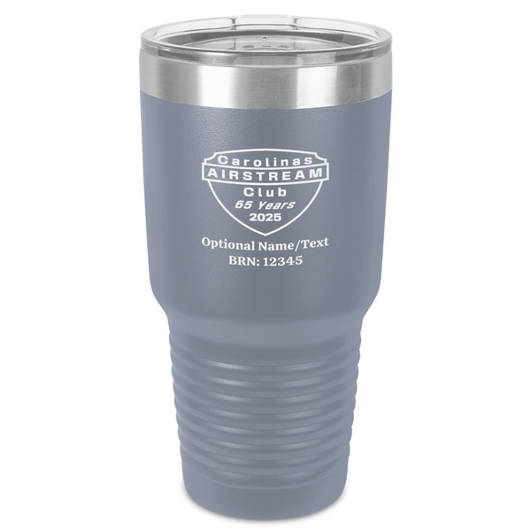 Custom 65th Anniversary of  the Carolina Airstream Club 30 oz Stainless Steel Tumbler - Grey - Single-Sided