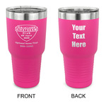 65th Anniversary of  the Carolina Airstream Club 30 oz Stainless Steel Tumbler - Pink - Double-Sided