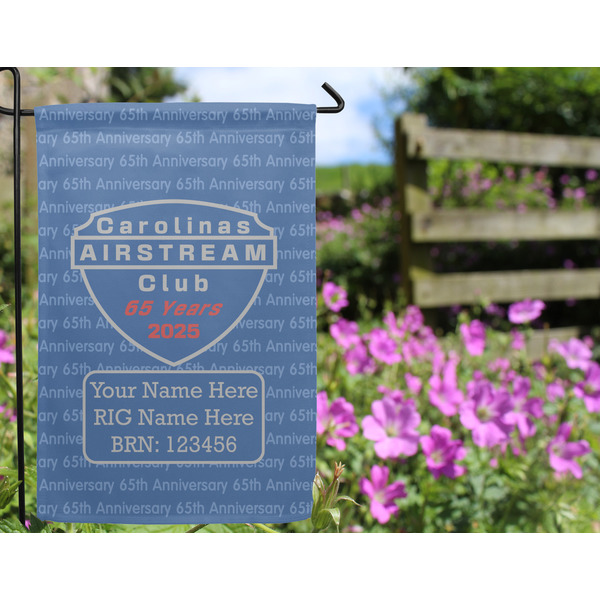 65th Anniversary of  the Carolina Airstream Club Garden Flag - Outside In Flowers