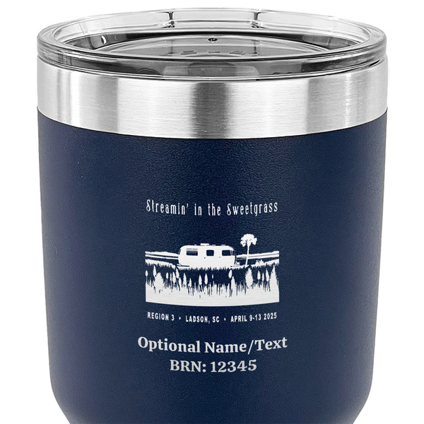 Region 3 - 2025 Rally 30 oz Stainless Steel Ringneck Tumbler - Navy - CLOSE UP