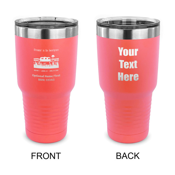 Custom Region 3 - 2025 Rally 30 oz Stainless Steel Tumbler - Coral - Double-Sided