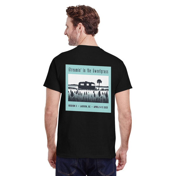 Region 3 - 2025 Rally Black Crew T-Shirt on Model - Back