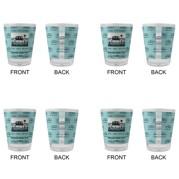 Region 3 - 2025 Rally Glass Shot Glass - Standard - Set of 4 - Front & Back