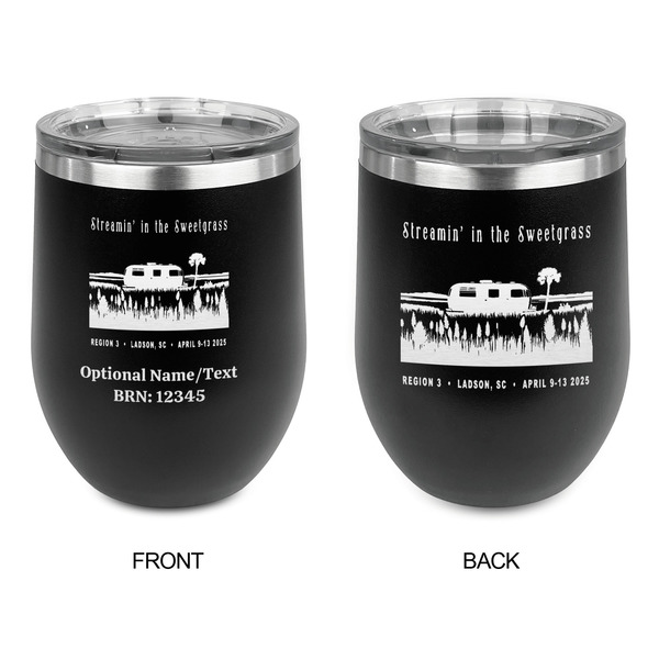 Region 3 - 2025 Rally Stainless Wine Tumblers - Black - Double Sided - Approval