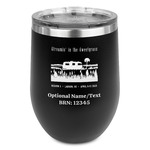 Region 3 - 2025 Rally Stemless Stainless Steel Wine Tumbler - Black - Double-Sided
