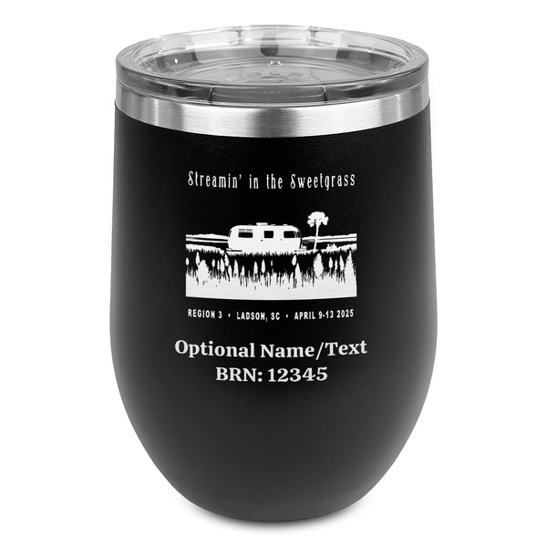 Custom Region 3 - 2025 Rally Stemless Stainless Steel Wine Tumbler - Black - Double-Sided
