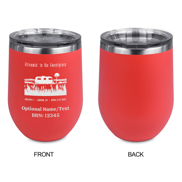 Region 3 - 2025 Rally Stainless Wine Tumblers - Coral - Single Sided - Approval