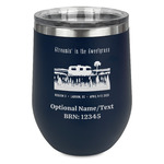 Region 3 - 2025 Rally Stemless Stainless Steel Wine Tumbler - Navy - Single-Sided