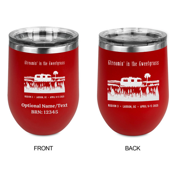 Region 3 - 2025 Rally Stainless Wine Tumblers - Red - Double Sided - Approval
