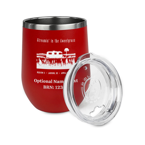 Region 3 - 2025 Rally Stainless Wine Tumblers - Red - Single Sided - Alt View