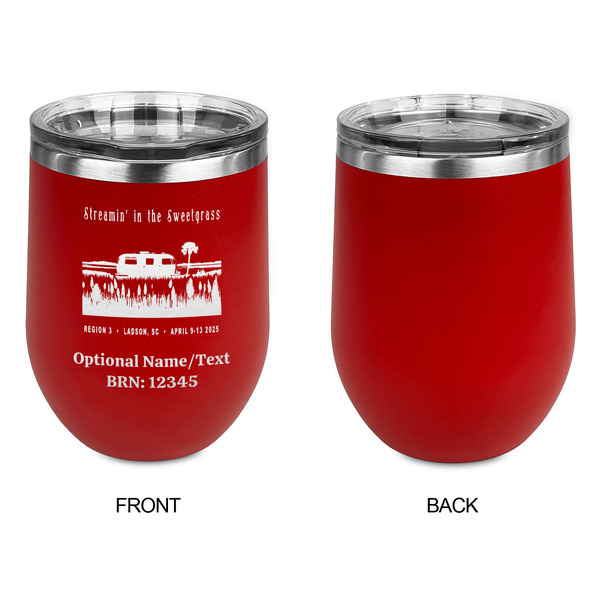 Region 3 - 2025 Rally Stainless Wine Tumblers - Red - Single Sided - Approval