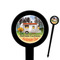 Northern California Airstream Club 6" Round Plastic Food Picks - Black - Double-Sided