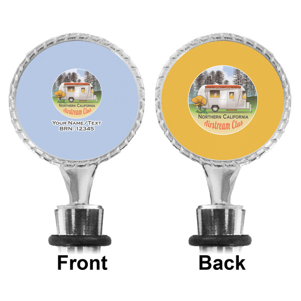 Northern California Airstream Club Bottle Stopper - Front and Back