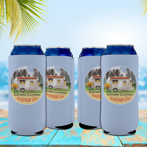 Northern California Airstream Club Can Cooler - 16oz - Set of 4 - In Context