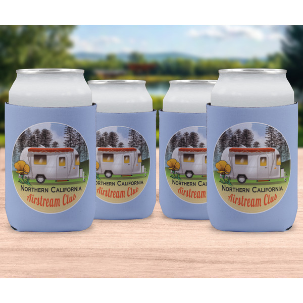 Northern California Airstream Club Can Cooler - Standard 12oz - Set of 4 - In Context