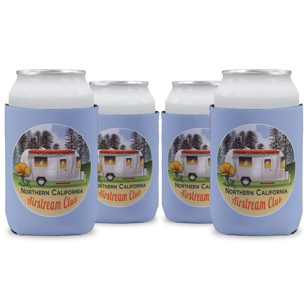 Custom Northern California Airstream Club Can Coolers - 12 oz - Set of 4