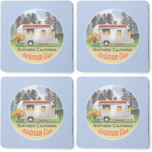 Northern California Airstream Club Coaster Rubber Back - Apvl