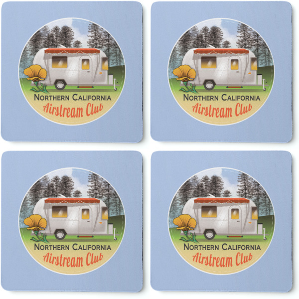 Northern California Airstream Club Coaster Rubber Back - Apvl