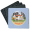 Northern California Airstream Club Square Rubber Backed Coasters - Set of 4