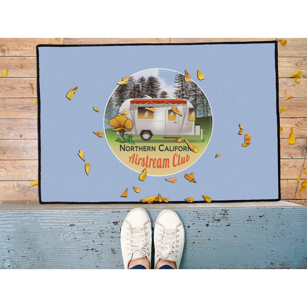 Northern California Airstream Club Door Mat - 36"x24" - Lifestyle