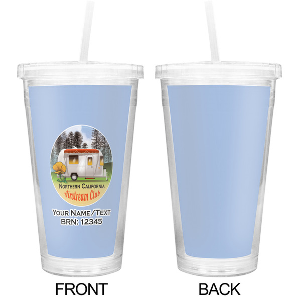 Northern California Airstream Club Double Wall Tumbler with Straw - Approval