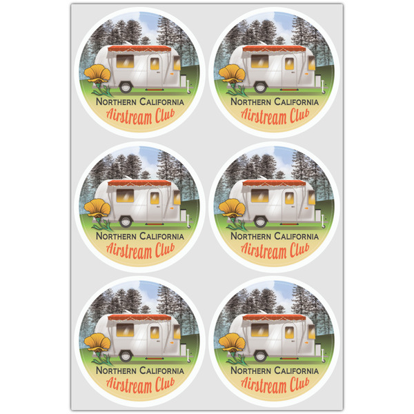 Northern California Airstream Club Drink Topper - Large - Set of 6