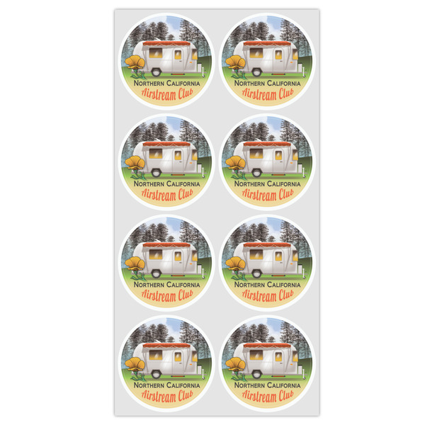 Northern California Airstream Club Drink Topper - Medium - Set of 8