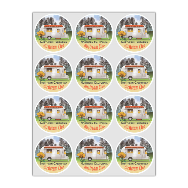 Northern California Airstream Club Drink Topper - Small - Set of 12