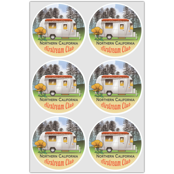 Northern California Airstream Club Drink Topper - XLarge - Set of 6