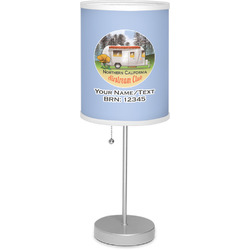 Northern California Airstream Club Lamp with Drum Shade