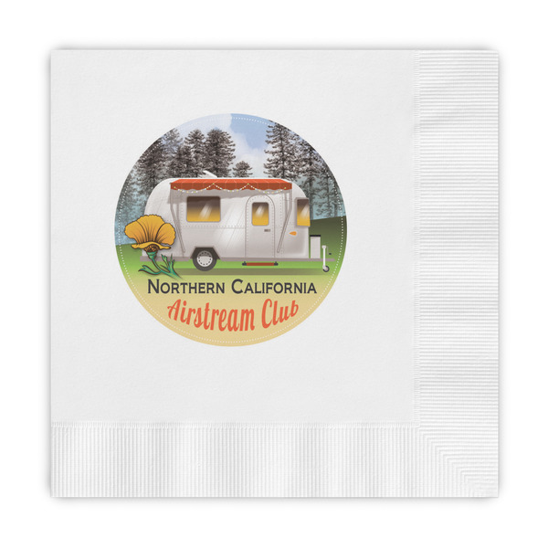 Custom Northern California Airstream Club Embossed Decorative Napkins