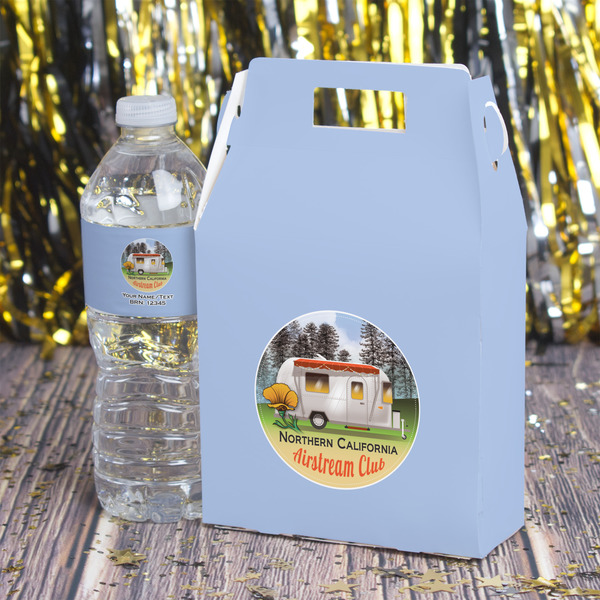 Northern California Airstream Club Gable Favor Box - In Context