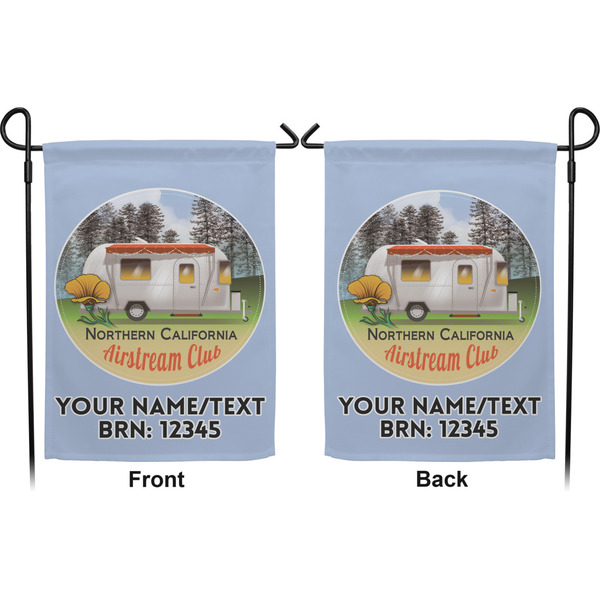 Northern California Airstream Club Garden Flag - Double Sided Front and Back