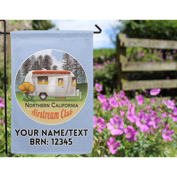 Northern California Airstream Club Garden Flag - Outside In Flowers