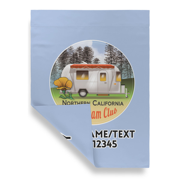 Northern California Airstream Club Garden Flags - Large - Double Sided - FRONT FOLDED