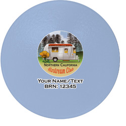 Northern California Airstream Club Round Glass Cutting Board